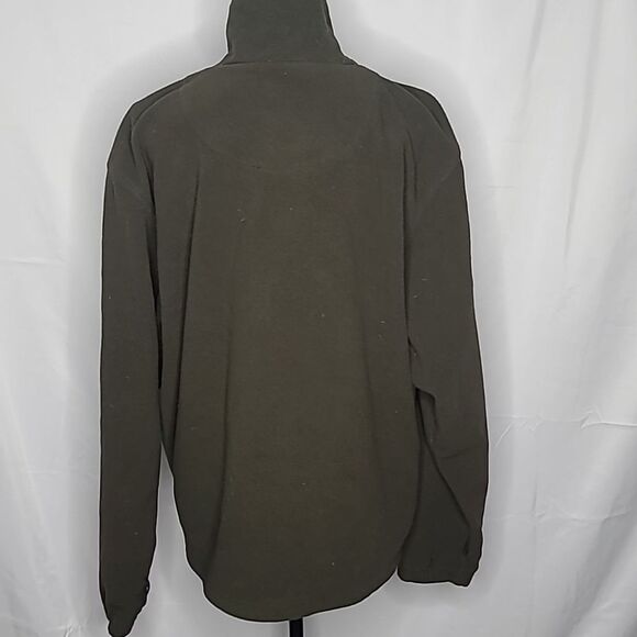 Vintage Mossy Oak Green Fleece Zip Up Jacket Men's Large - Picture 3 of 11